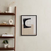 "Magnetic Fit 1" - Art Print in Pale Sand Beige by Alisa Galitsyna - In a Room