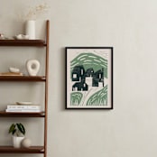 "chalet" - Art Print in Moss by Maja Cunningham - In a Room