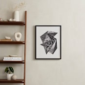 "Aquatinta" - Art Print in Black and grey by Oana Prints - In a Room