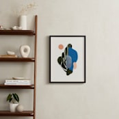 "Organic Curves I" - Art Print in Sky by Field and Sky - In a Room