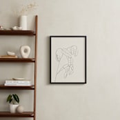 "Grass With Seeds" - Art Print in Black On White by Jorey Hurley - In a Room