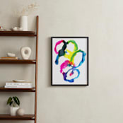 "Abstract watercolor study 1" - Art Print in Sky blue by Alexandra Dzh - In a Room