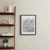 "Sentimentary" - Art Print in Onyx by Stephanie Nowotarski - In a Room