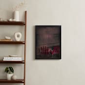 "Two Red Chairs" - Art Print in BeachChairRed by Andy Mars - In a Room