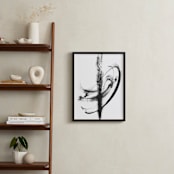 "Outside The Lines" - Art Print in Black by Misty Hughes - In a Room
