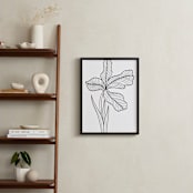 "Plant Doodle" - Art Print in black by Ramoncita - In a Room