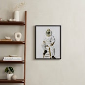 "The Bees Knees" - Art Print in White Bumble Bee by Theresa Bear - In a Room