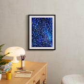 "Constellations" - Art Print in Deep blue by Alexandra Dzh - In a Room