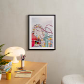 "Twist and Turn" - Art Print in Pale Blush Pink by Irene Suchocki - In a Room