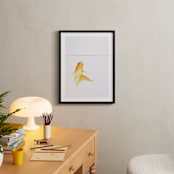 "Aquatic High Jump 1 of 3" - Art Print in carrot peel by Deborah Chou - In a Room