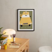 "Let's Go" - Art Print in White by Elliot Stokes - In a Room