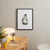 "A Shy Hello" - Art Print in white by Jean Choe Art and Design - In a Room