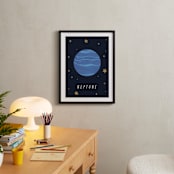 "Solar System V (Neptune)" - Art Print in Night by Elly - In a Room