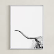 "Brandir" - Art Print in Charcoal by Amy Carroll - Framed