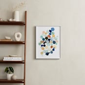 "Hexagon Cluster" - Art Print in Turquoise by Yao Cheng Design - In a Room