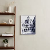 "Theater of space" - Art Print in Shadow Blue by Cailin Nikel-Zueger - In a Room