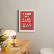 "Signed ABCs" - Personalized Art Print in Cherry by ERAY - In a Room