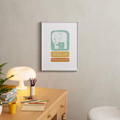 "Little Elephant" - Personalized Art Print in Tropical by Snow and Ivy - In a Room