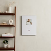 "Stamped Snap: Framed Photo" - Framed Photo in White by Minted - In a Room