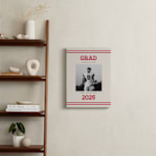 "Team Grad: Portrait Framed Photo" - Framed Photo in Cherry by Louise Kay - In a Room