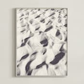 "Sand Wave" - Art Print in warm grey by Qing Ji - Framed