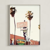 "Canter's" - Art Print in Sunset Blvd by Vera Mladenovic - Framed