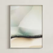 "Trade Winds" - Art Print in Teal by Karen Kardatzke - Framed