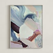 "Glory of Love II" - Art Print in Basic Blue by Cristina Marie - Framed
