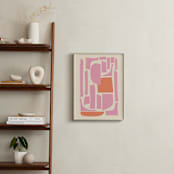 "Soulmates" - Art Print in Pink and Orange by Beth Vassalo - In a Room