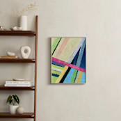 "Subway" - Art Print in Melon by Lindsay Megahed - In a Room