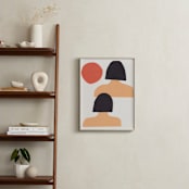 "Two Sisters" - Art Print in Summer sun orange by Elliot Stokes - In a Room