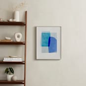 "blue abstraction" - Art Print in azure by Sumak Studio - In a Room