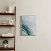 "Layered Perfection" - Art Print in Teal Green by Karen Kardatzke - In a Room