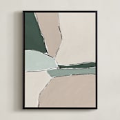 "Summer Valley 2" - Art Print in Sand by Iveta Angelova - Framed Canvas