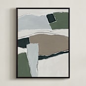 "Summer Valley 3" - Art Print in Soil by Iveta Angelova - Framed Canvas