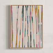 "Painted Forest 2" - Art Print in Sky by Lindsay Megahed - Framed Canvas