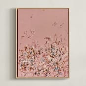 "I'm Sorry for What I Said When I Was Hangry" - Art Print in Rose by Marcy Parks - Framed Canvas