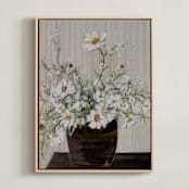 "Sunday Morning" - Art Print in Beige by Arohika Verma - Framed Canvas