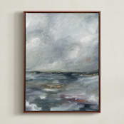 "Le éclat 2" - Art Print in Cloud Blue by Nicoletta Savod - Framed Canvas