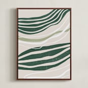 "If You Look Closely 1" - Art Print in Forest by Maja Cunningham - Framed Canvas