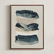 "Sea Wash" - Art Print in Ocean by Melanie Severin - Framed Canvas