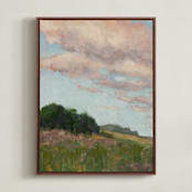 "Panorama 1" - Art Print in Olive by Wendy Keller - Framed Canvas