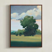 "Bright and Early 1" - Art Print in Field by Stephanie Goos Johnson - Framed Canvas