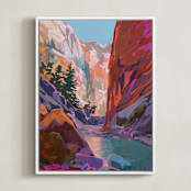 "Open Space 1" - Art Print in Desert Stone by Jess Franks - Framed Canvas