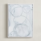 "Innuendo No. 4" - Art Print in Soft White by Julia Contacessi - Framed Canvas