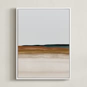"Sunday View" - Art Print in Neutral by Little Valley Studio - Framed Canvas
