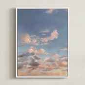 "Cotton Candy Dreams" - Art Print in Sunset by Elizabeth Ulrich - Framed Canvas