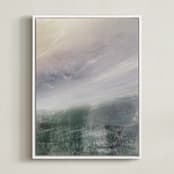 "Mix It Up II" - Art Print in Jeweled Lavender by Karen Kaul - Framed Canvas