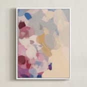"Mora" - Art Print in Berry by Parima Studio - Framed Canvas