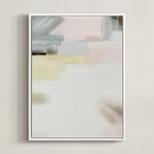 "Sunset Ridge l" - Art Print in sunset blush by AlisonJerry - Framed Canvas
